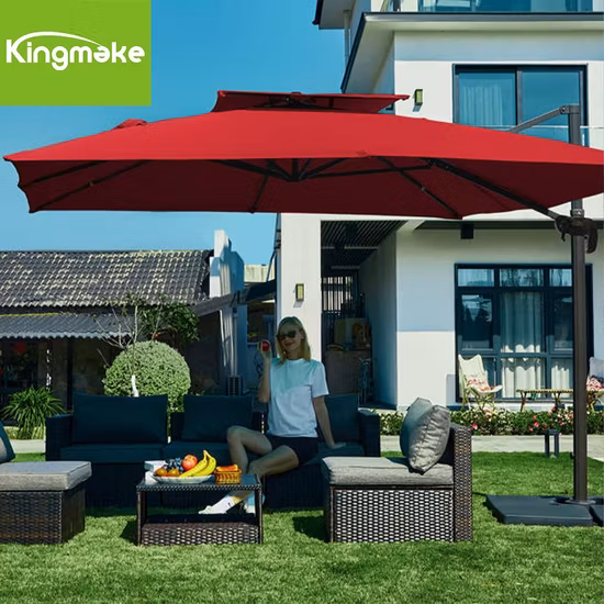 6&prime; Tilt PVC Coated Umbrella Beach Poolside Parasol Patio Umbrella