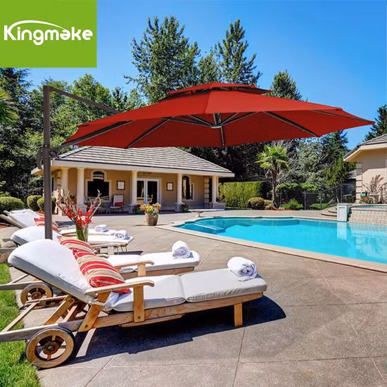 6&prime; Tilt PVC Coated Umbrella Beach Poolside Parasol Patio Umbrella