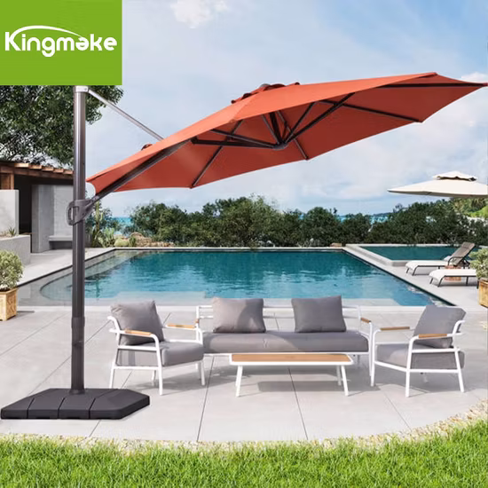 6&prime; Tilt PVC Coated Umbrella Beach Poolside Parasol Patio Umbrella