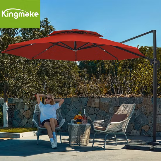 Sombrilla recubierta de PVC con inclinación de 6 pies Sombrilla junto a la piscina de playa Sombrilla de patio