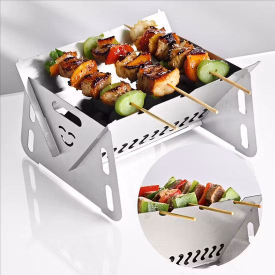 Keyo Portable Camping Picnic Mini Mesa Barbacoa Parrillas Barbacoa de carbón sin humo Barbacoa Parrilla